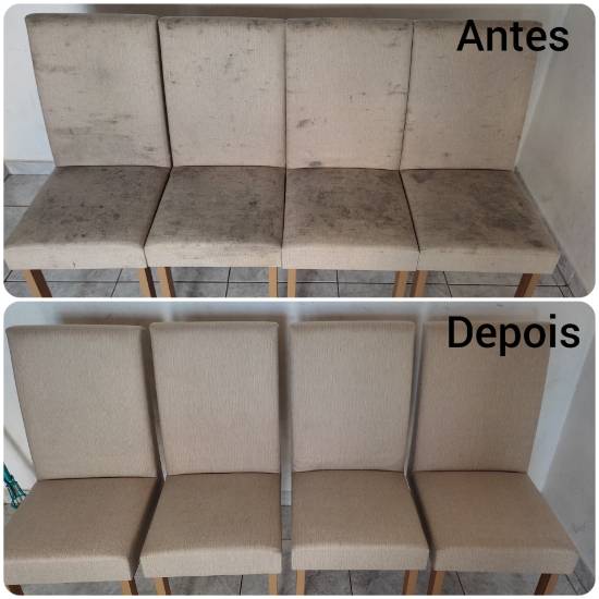 Antes e Depois de vários de nossos serviços de limpeza de estofados